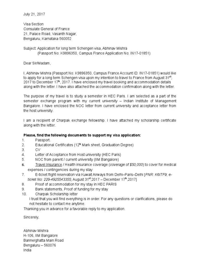 39917 france visa cover letter guide