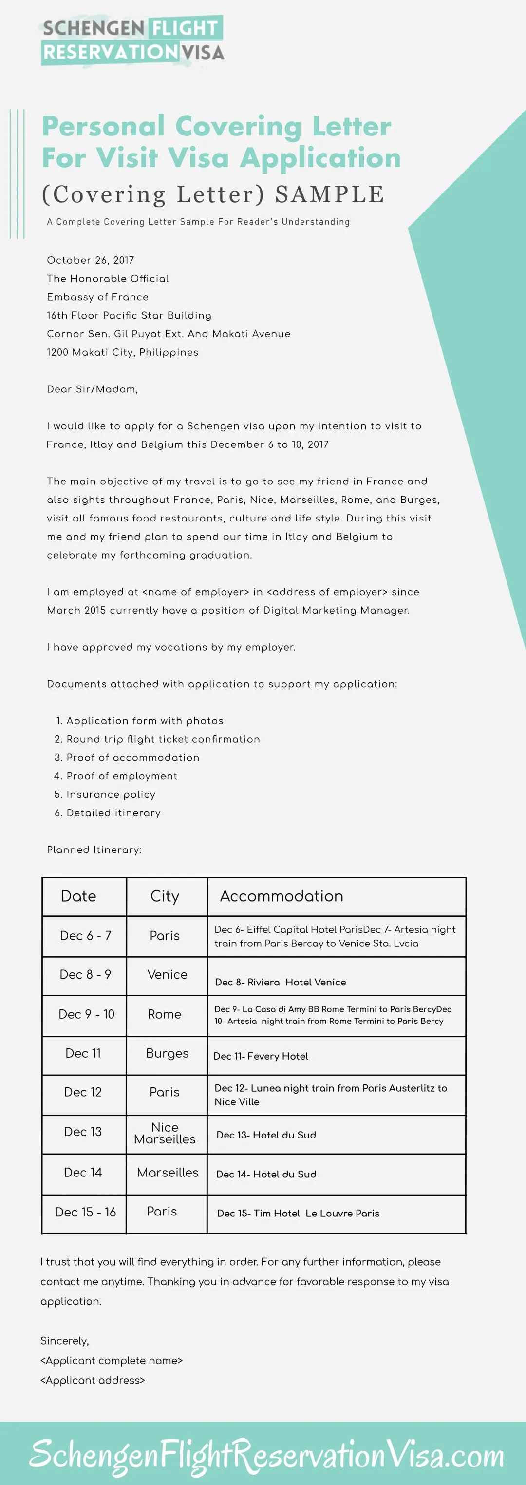39917 france visa itinerary