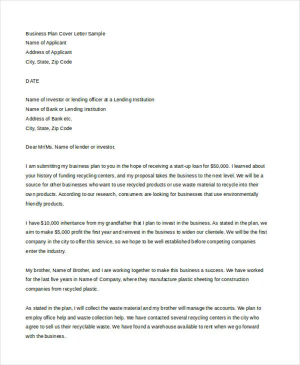 39923 investor cover letter