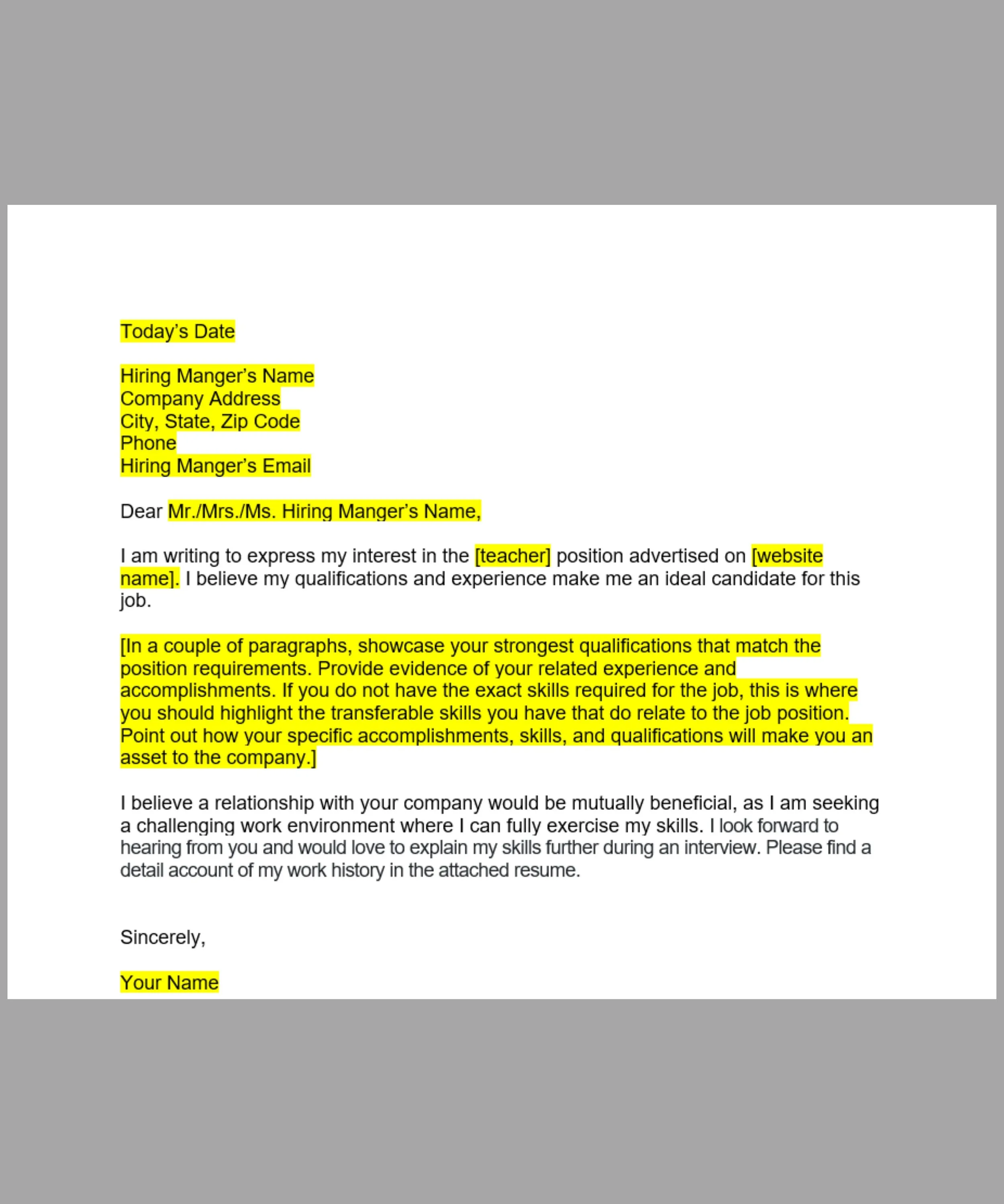 39925 teacher cover letter mistakes