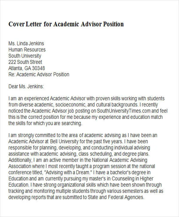 39941 cover letter formatting