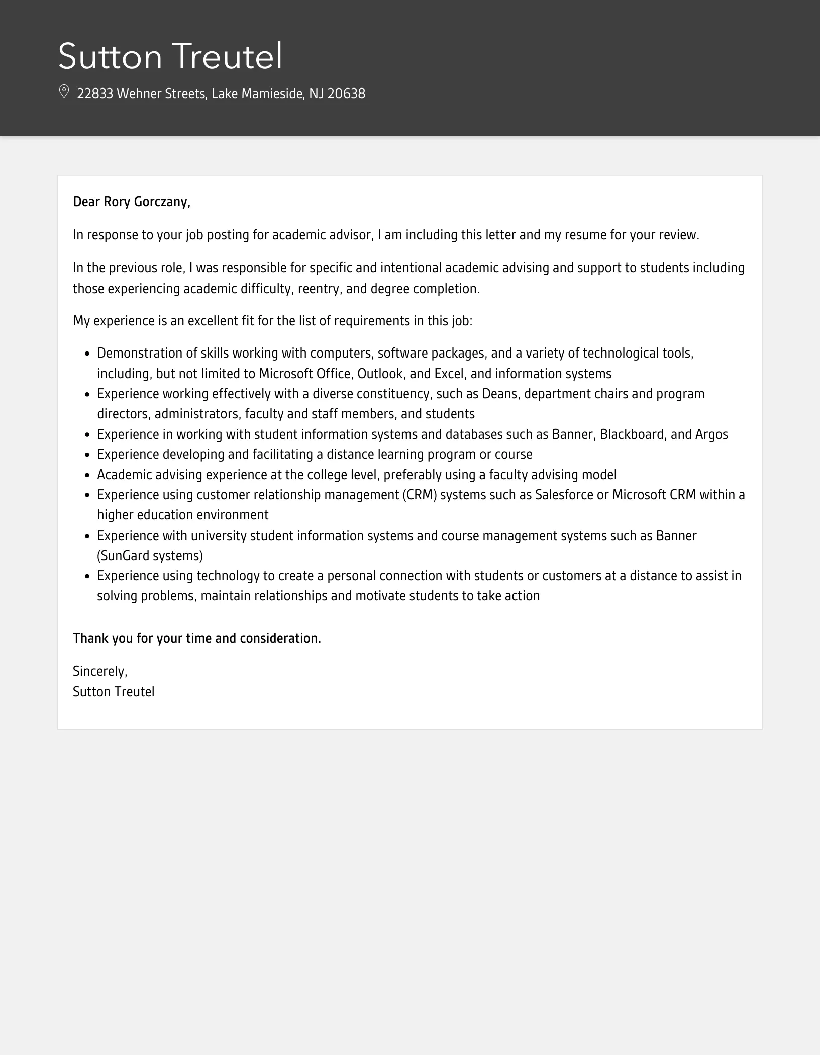 39941 proofreading cover letter