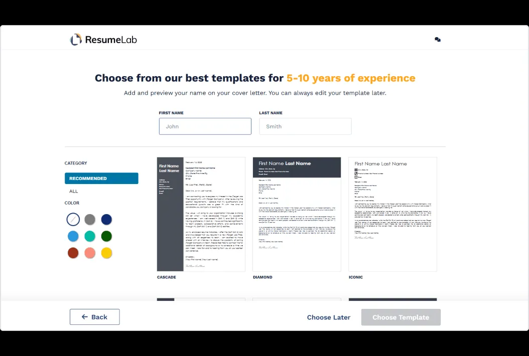 39946 cover letter builder online features