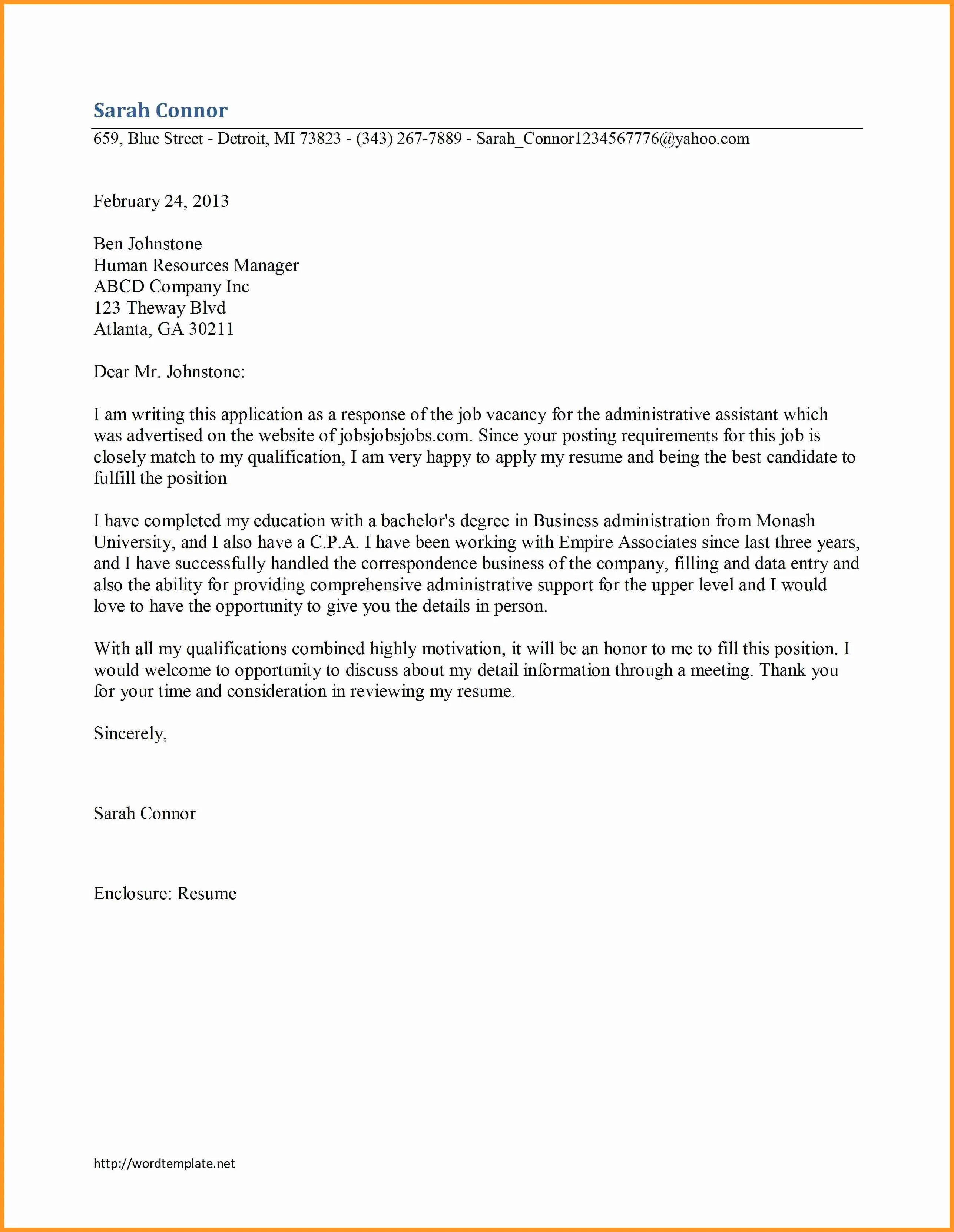39972 cover letter purpose