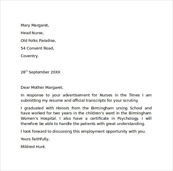 39977 cover letter elements