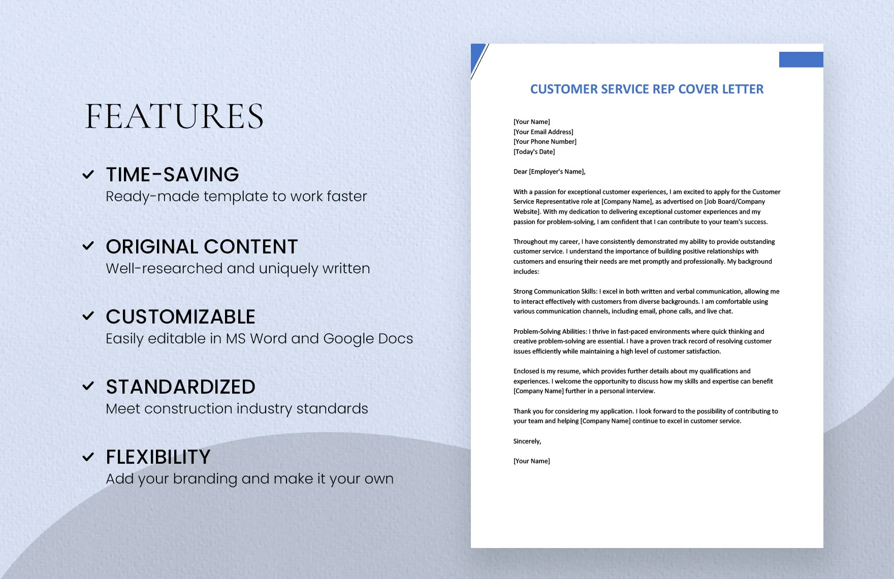39980 customer service rep cover letter