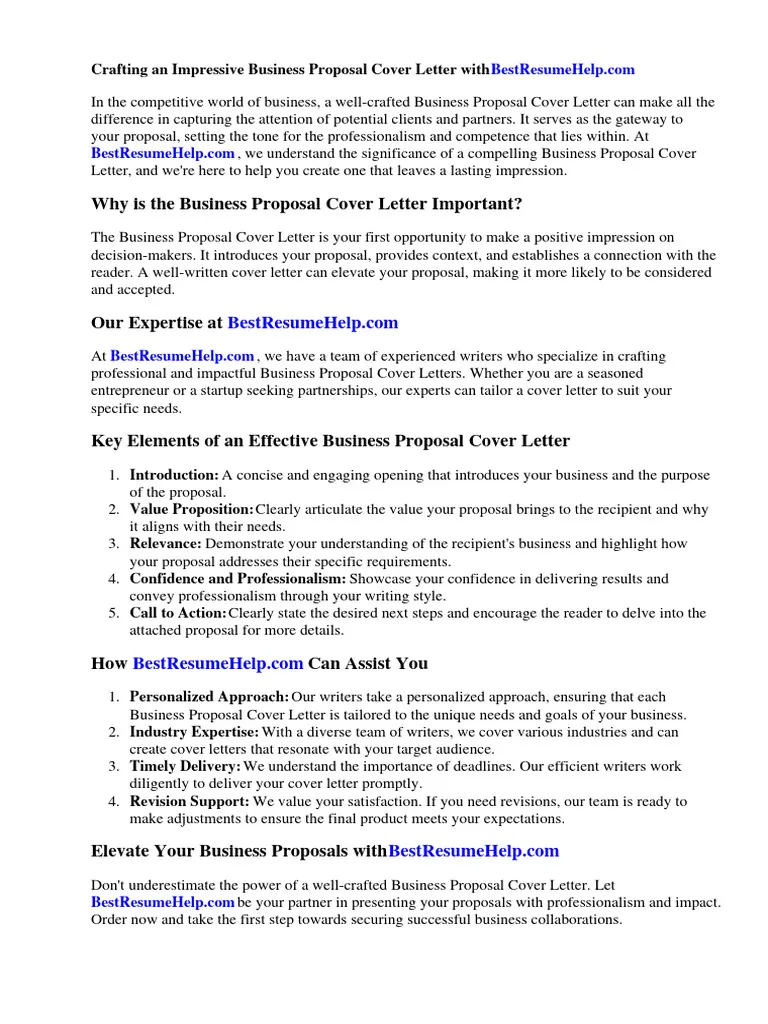 39984 cover letter business proposal