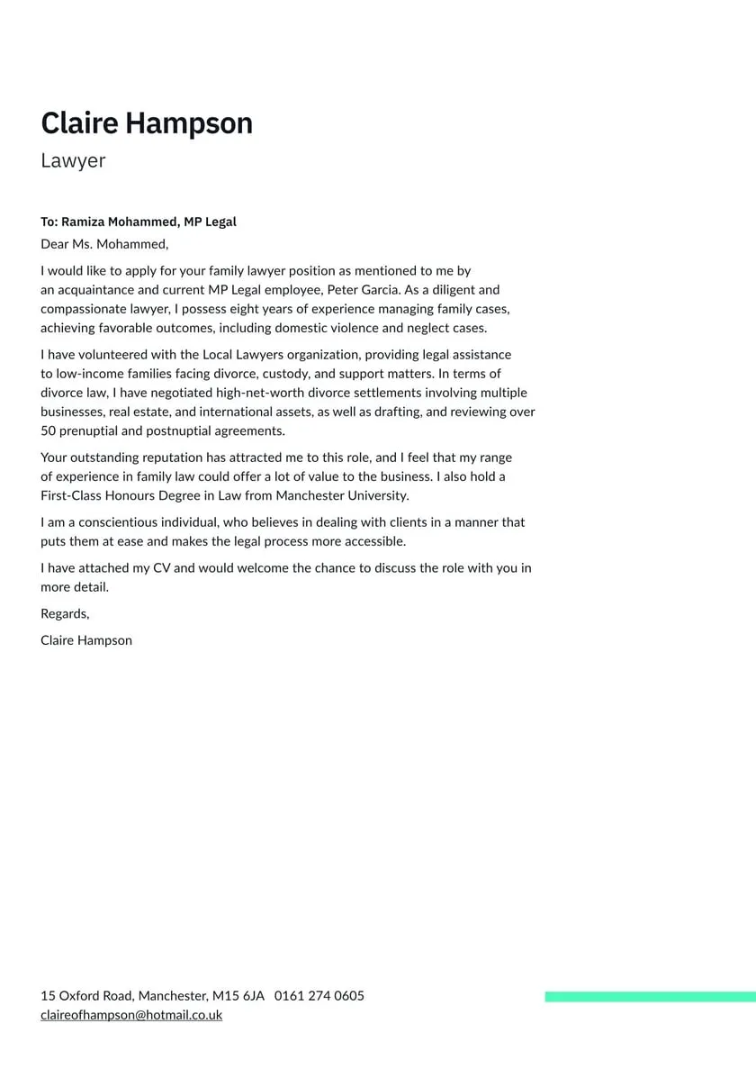 39998 cover letter formatting