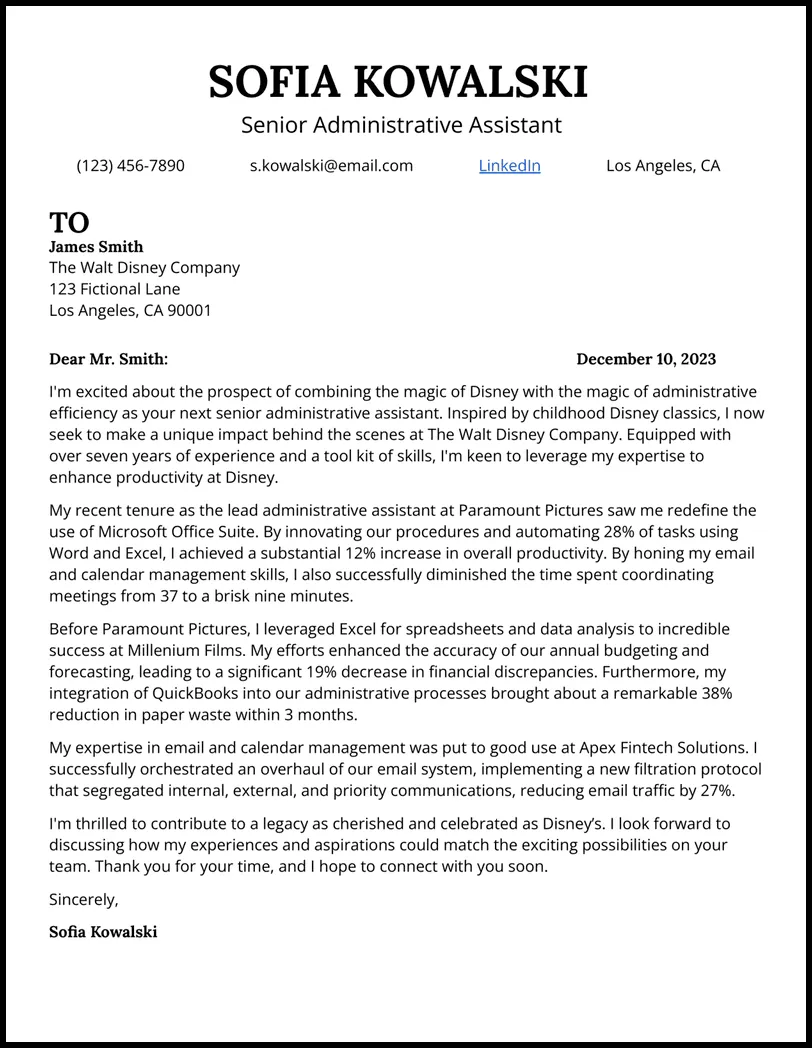 39999 achievements cover letter