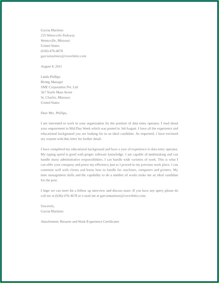 40001 cover letter closing