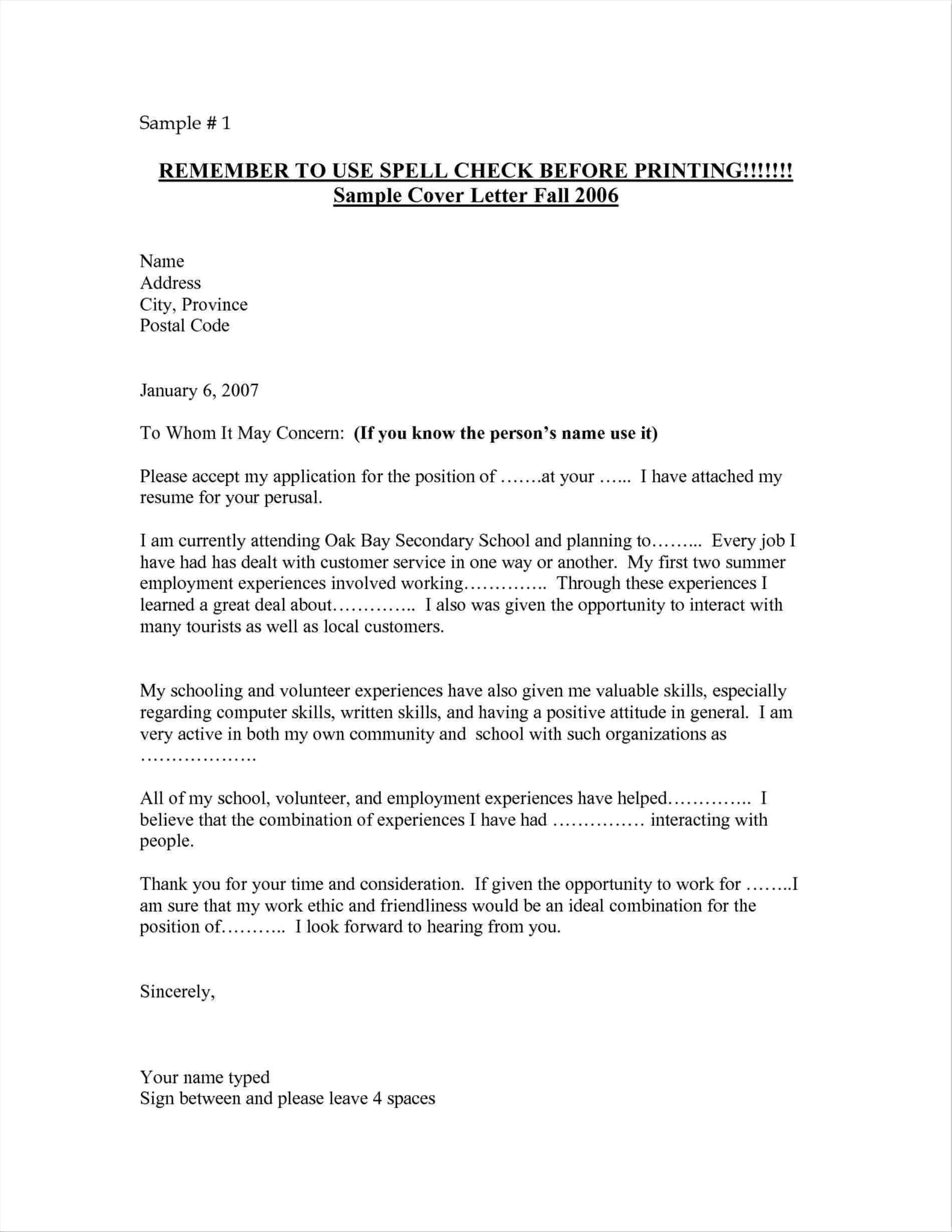 40002 cover letter header