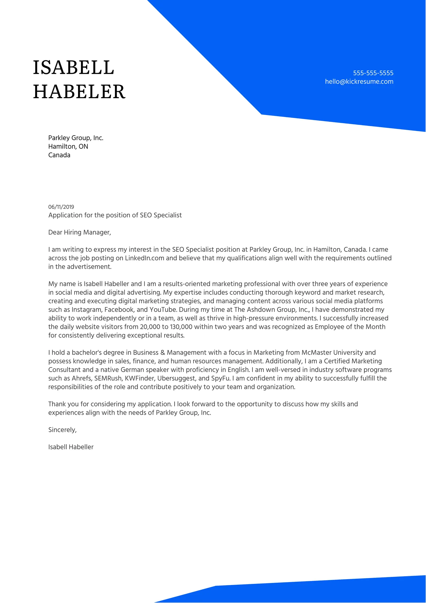 40007 cover letter body sample
