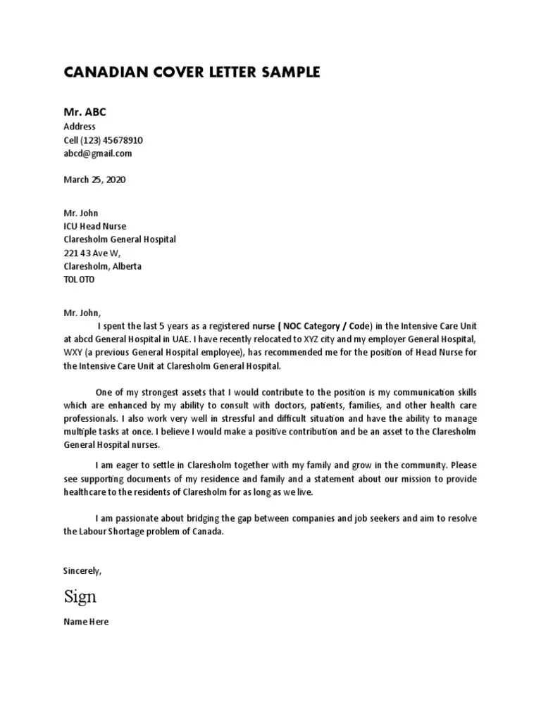 40007 cover letter writing sample