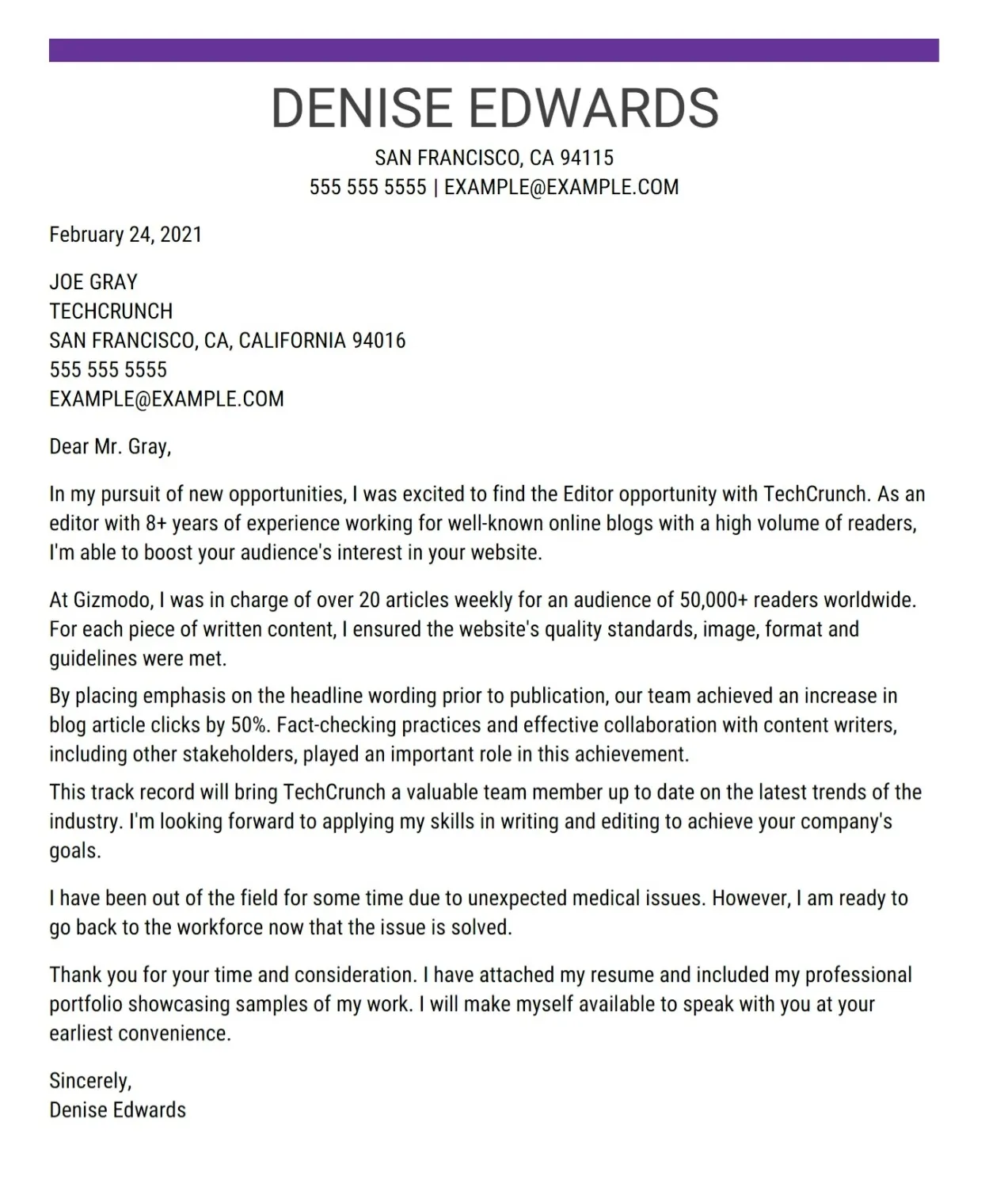 40009 cover letter templates