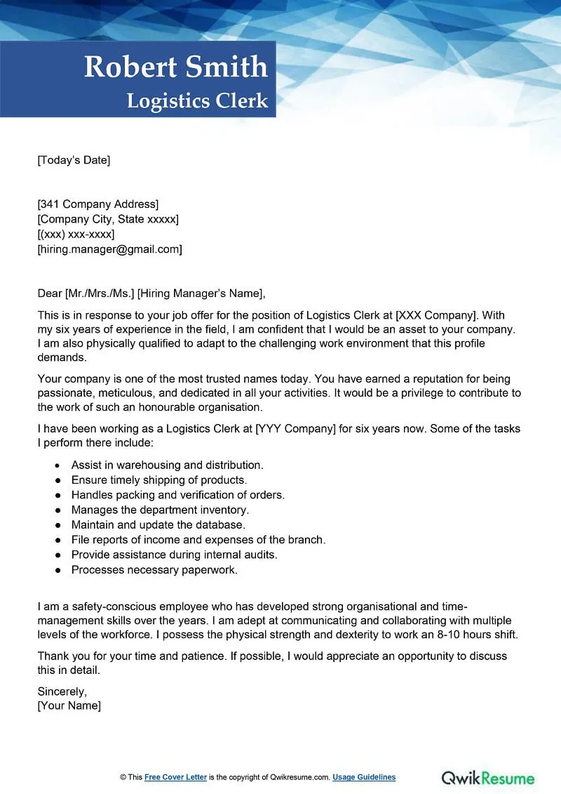 40011 cover letter formatting