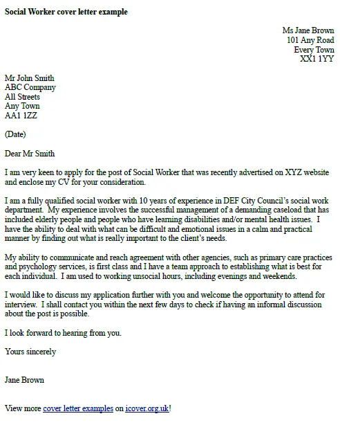 40012 cover letter structure