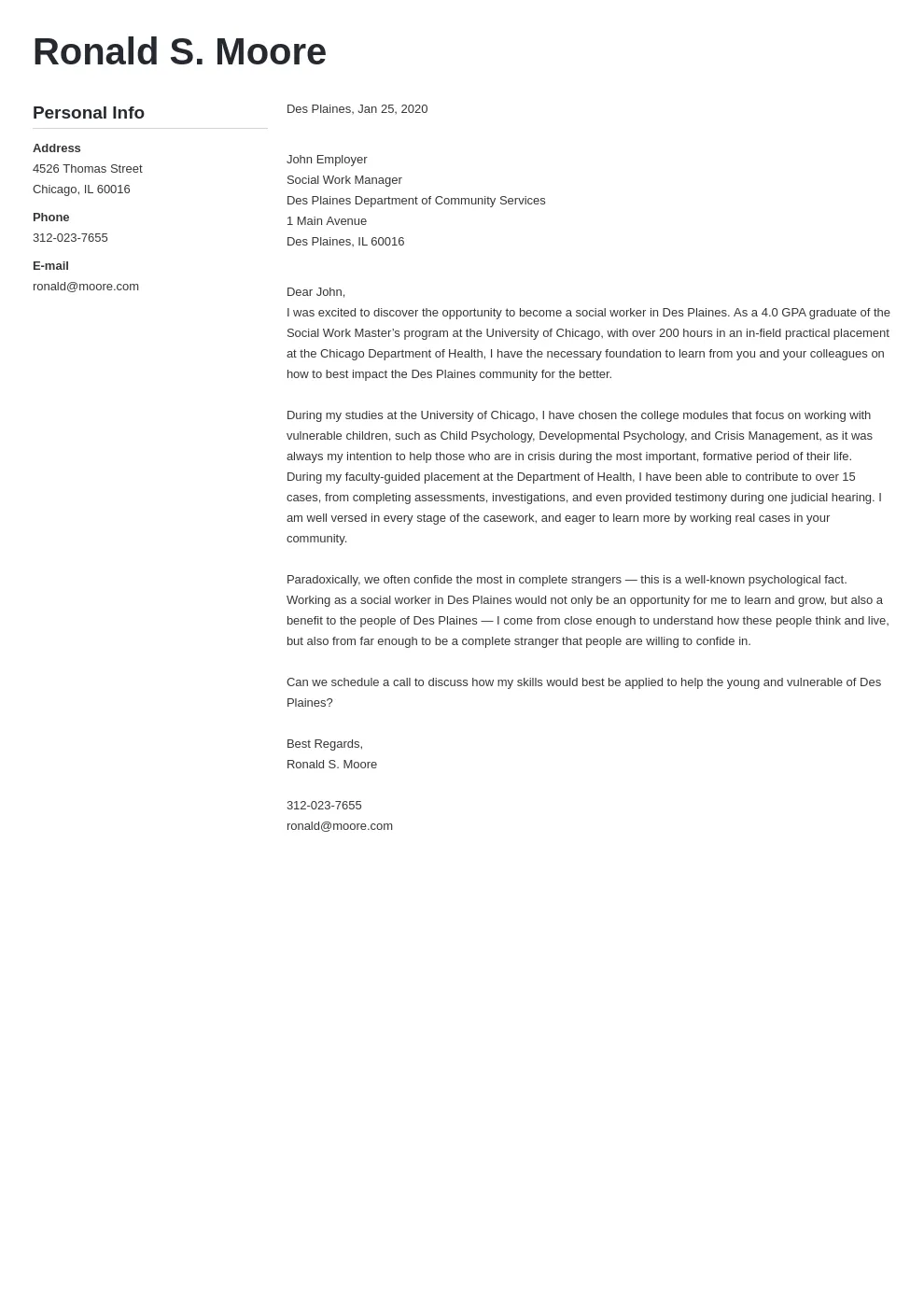 40012 social worker achievements