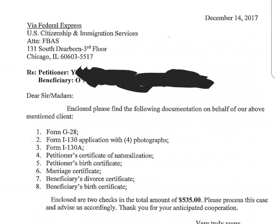 40017 immigration application submission