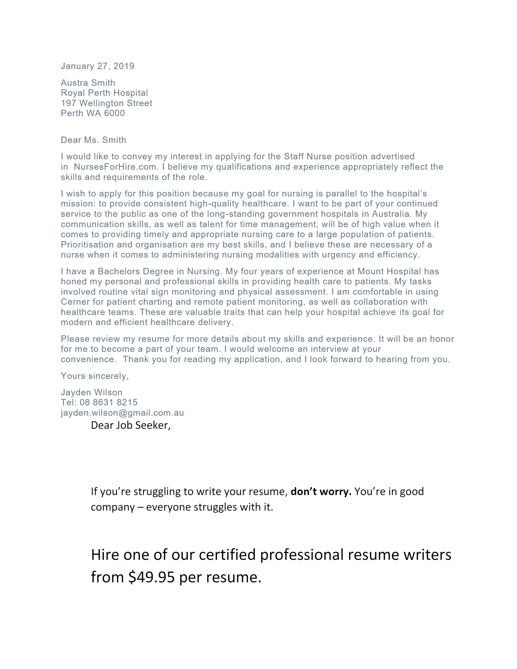 40021 proofreading cover letter
