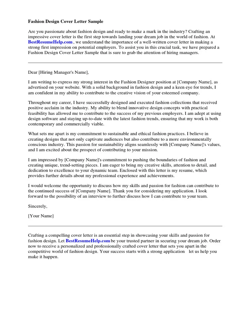 40028 fashion intern cover letter header