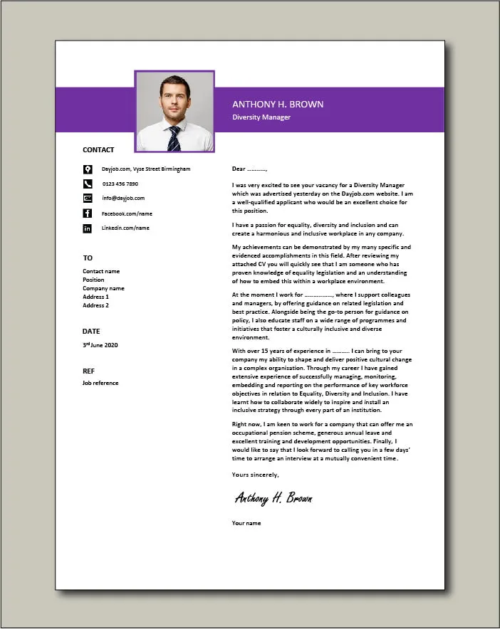 40030 tailoring cover letter