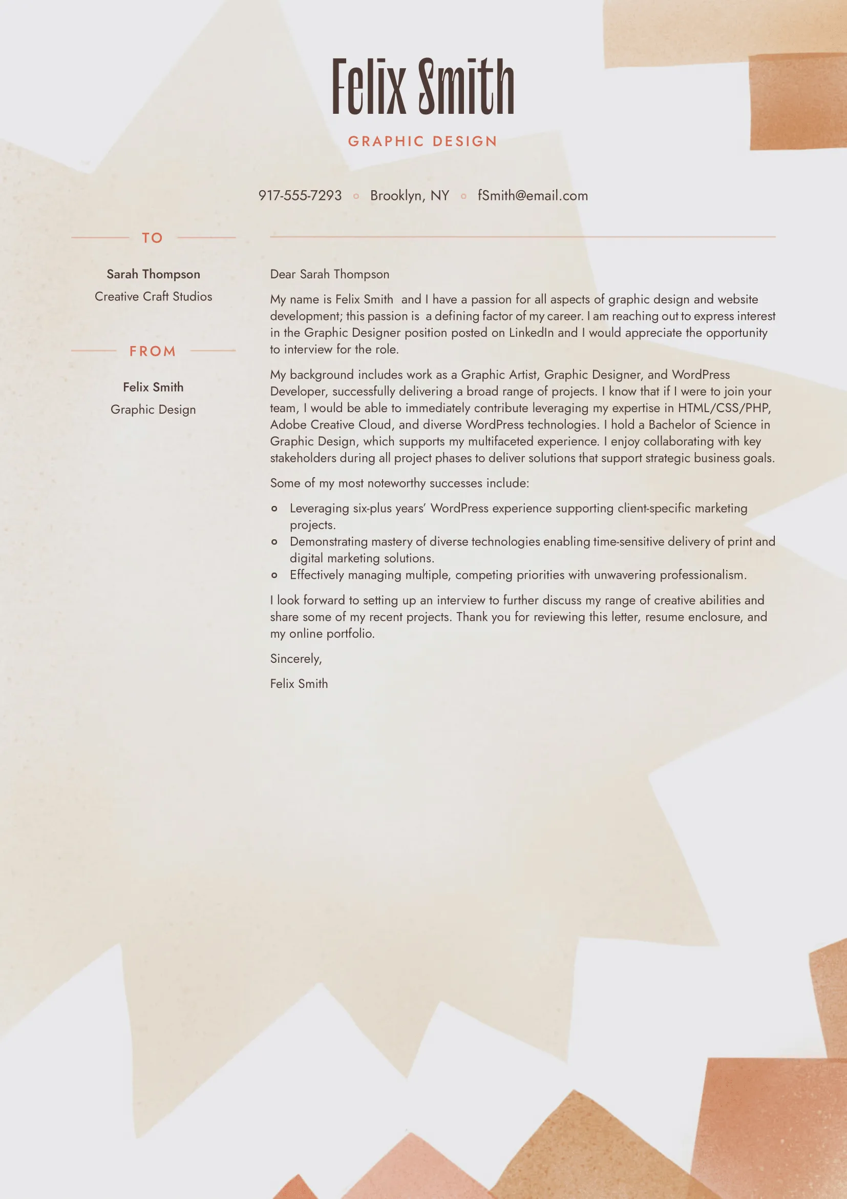 40033 professional cover letter layout