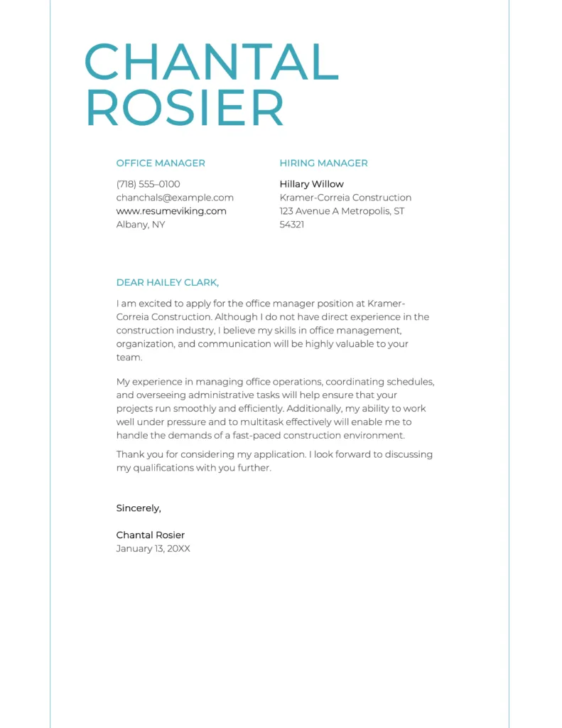 40049 creative cover letter