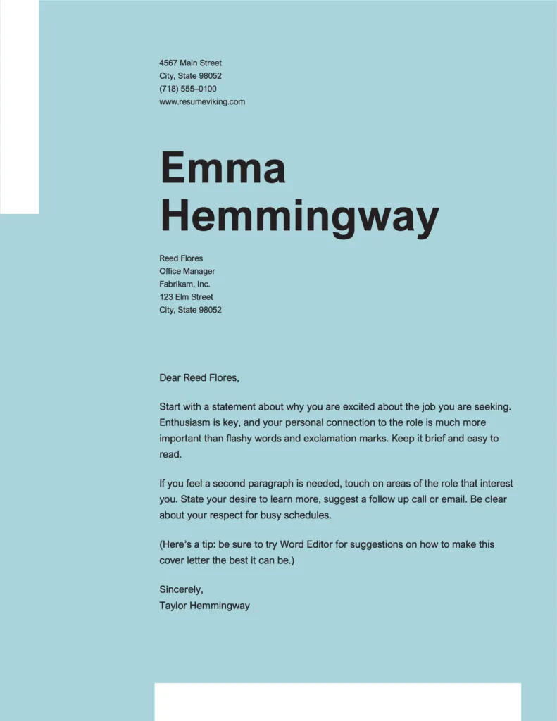 40049 modern cover letter
