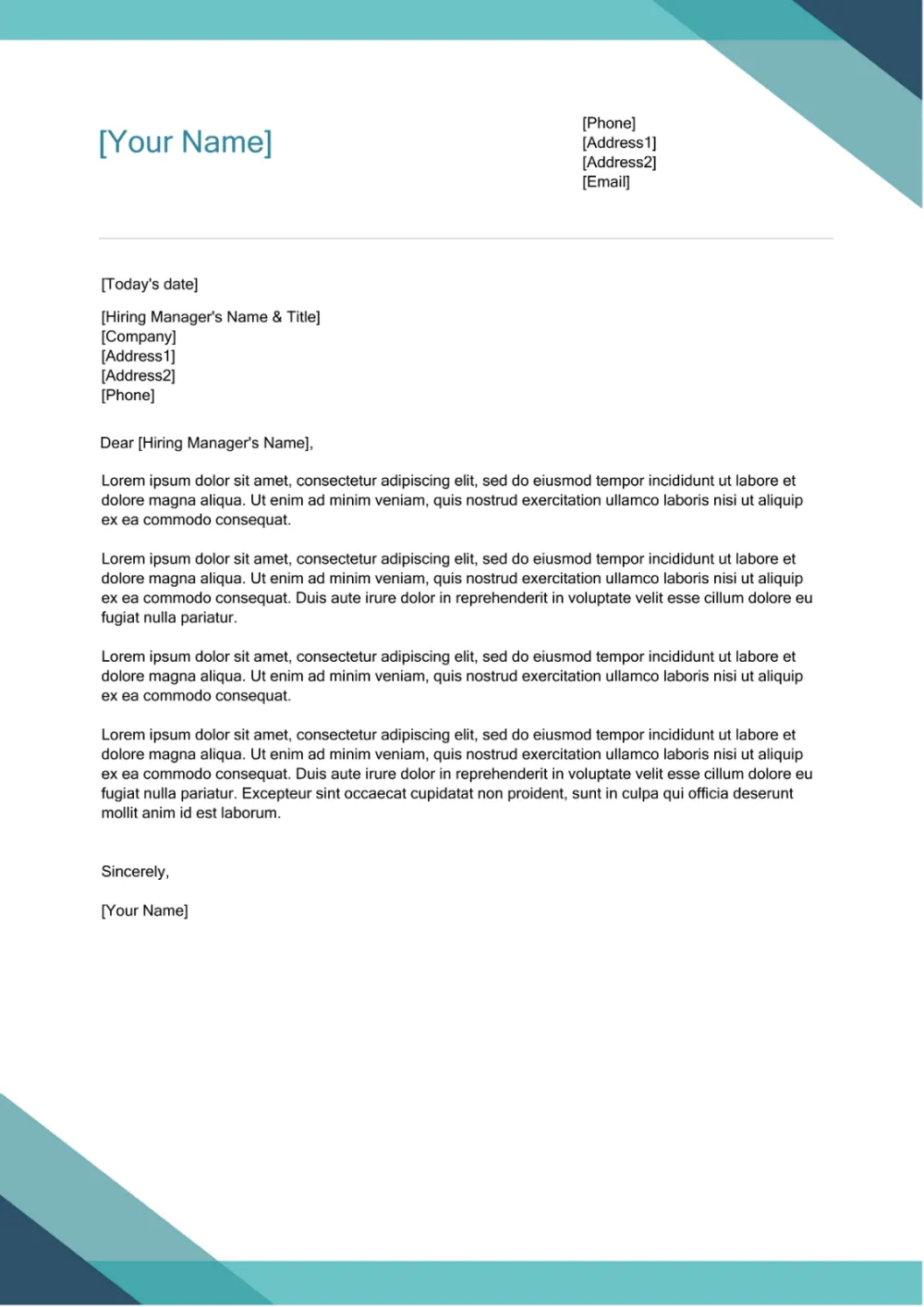 40063 entry level cover letter