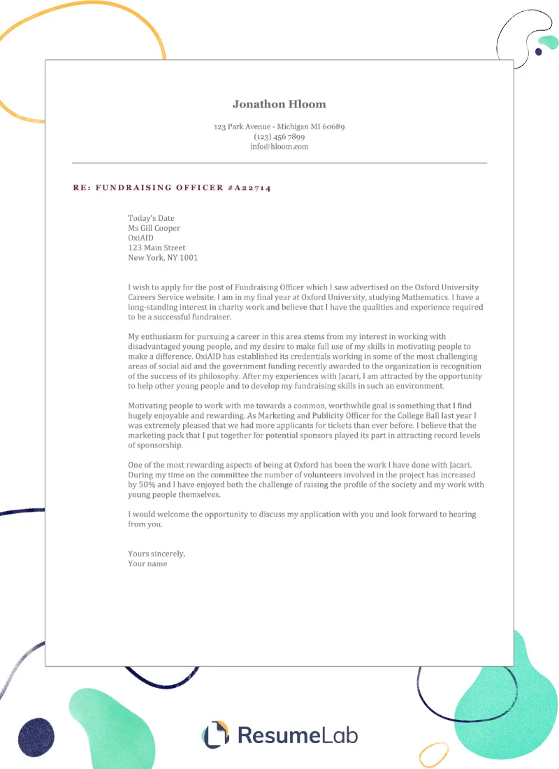 40063 tech cover letter