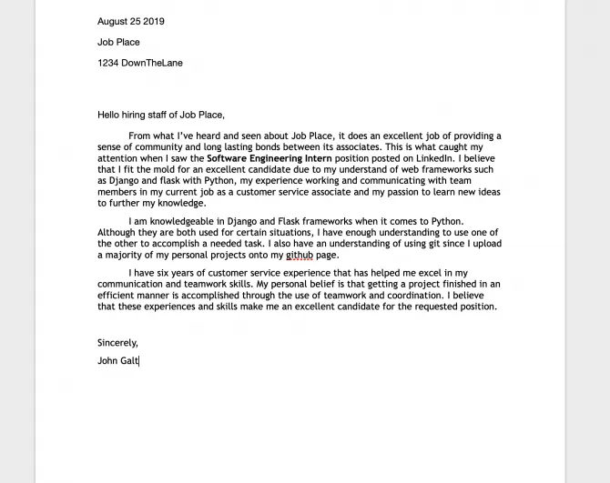 40082 cover letter example engineering