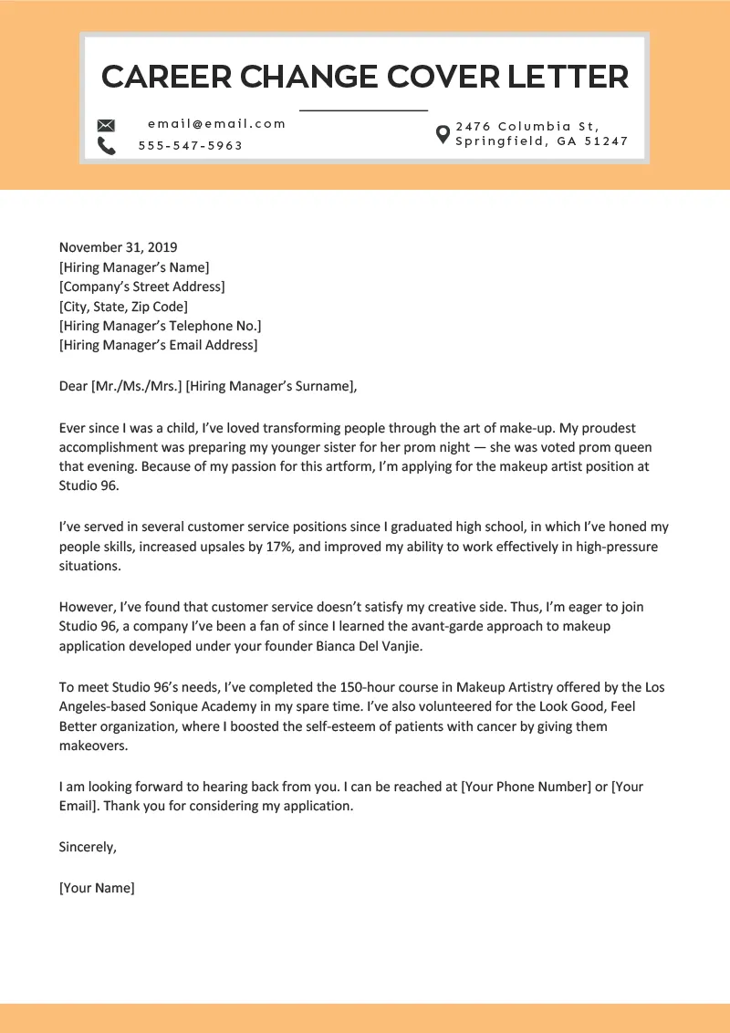 40086 cover letter elements