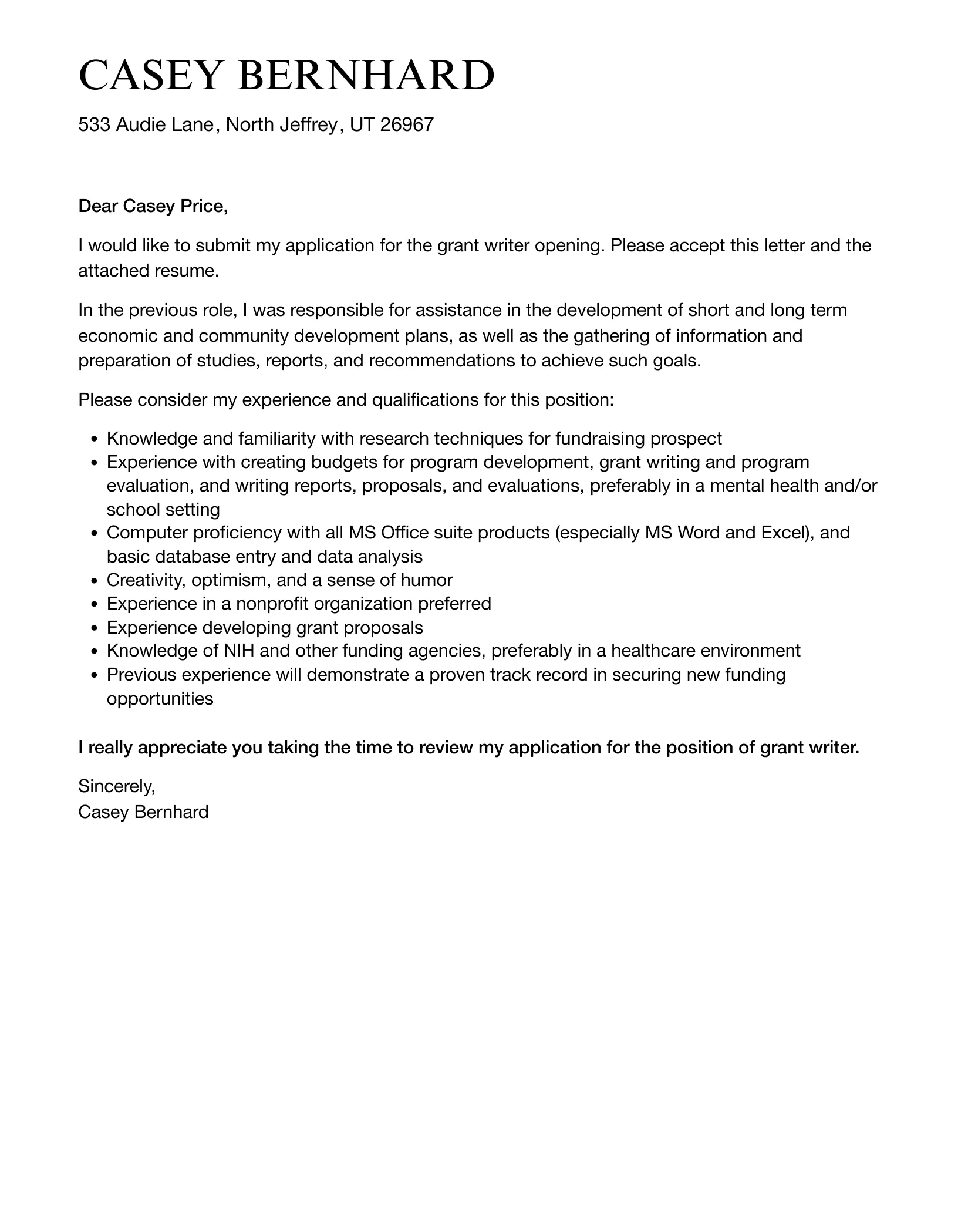 40087 essential cover letter components