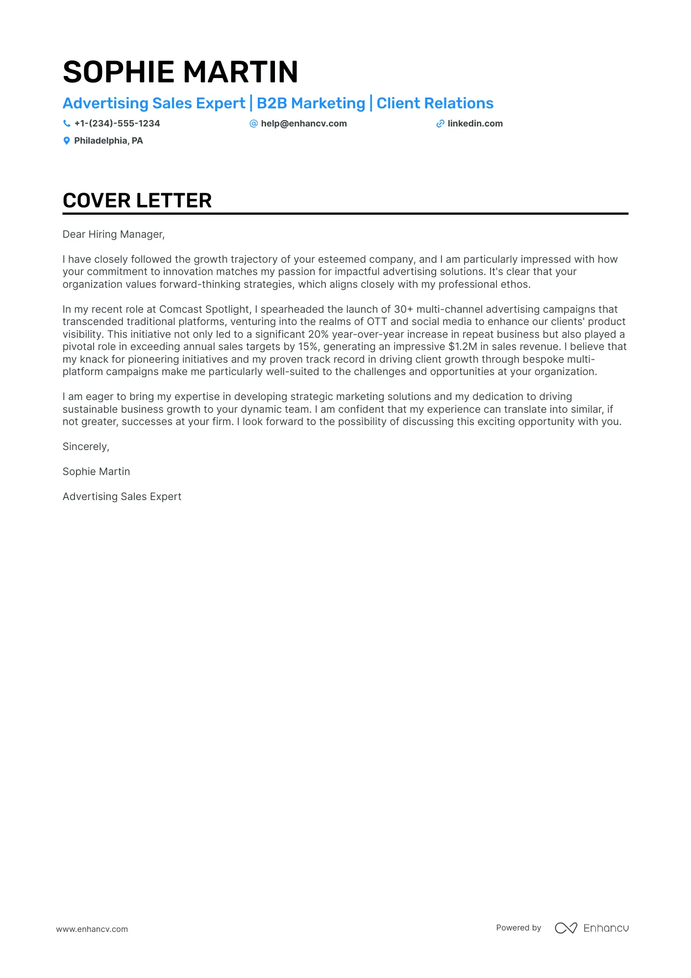 40090 sales executive cover letter achievements