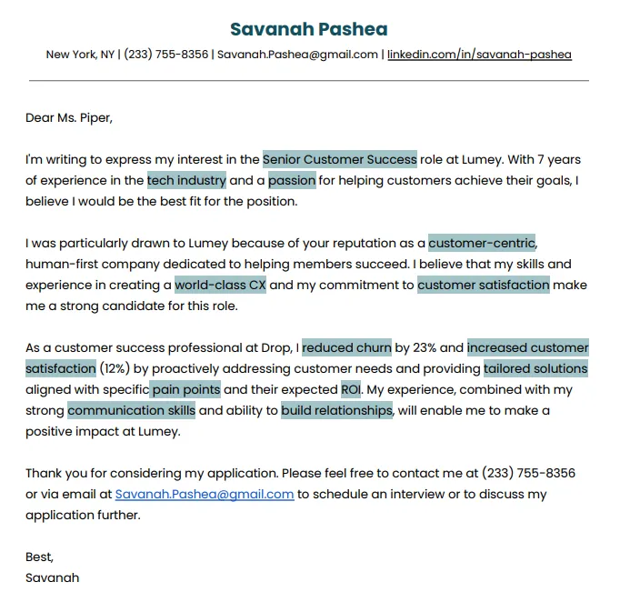 40091 action verbs cover letter