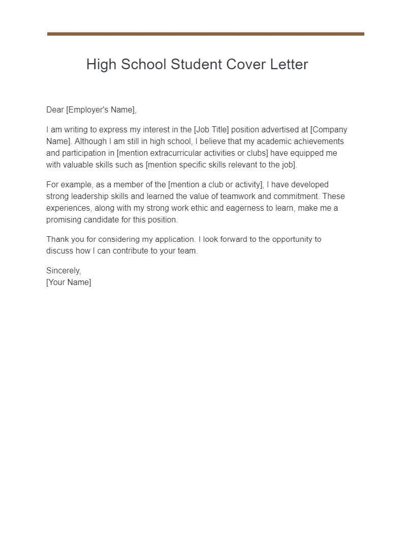 40093 student cover letter writing