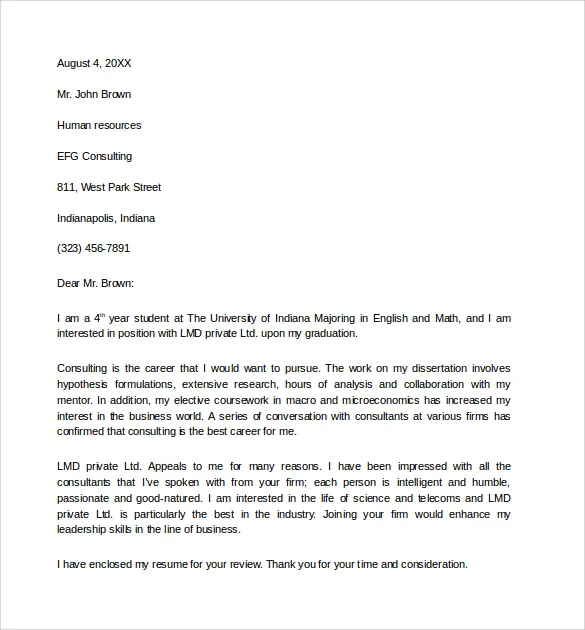 40100 project management cover letter