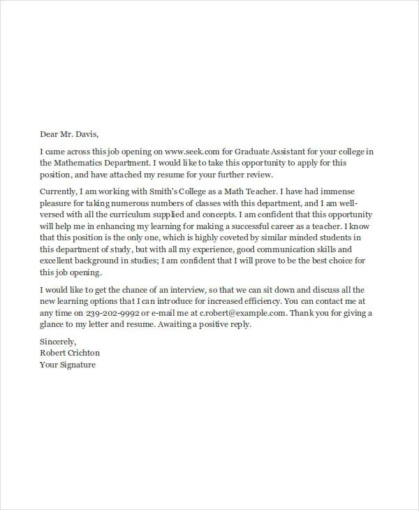 40105 proofreading cover letter