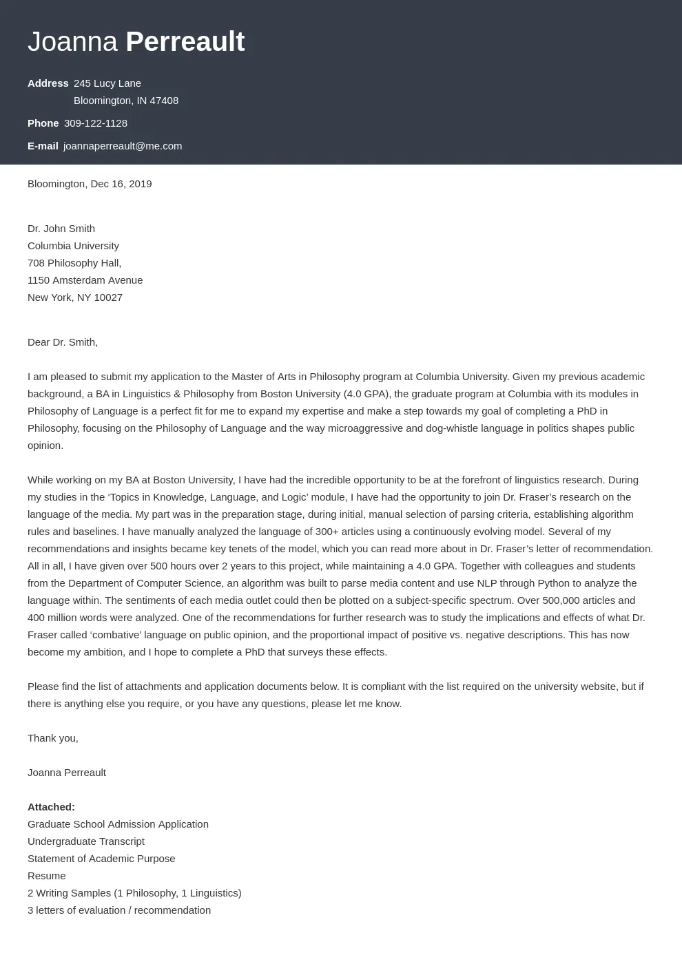 40105 tailoring cover letter