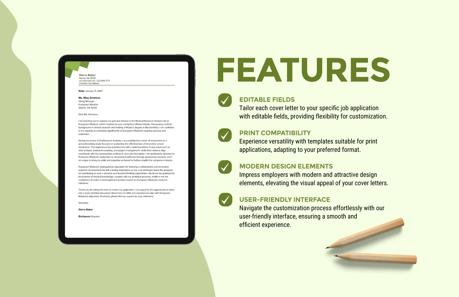 40110 cover letter skills