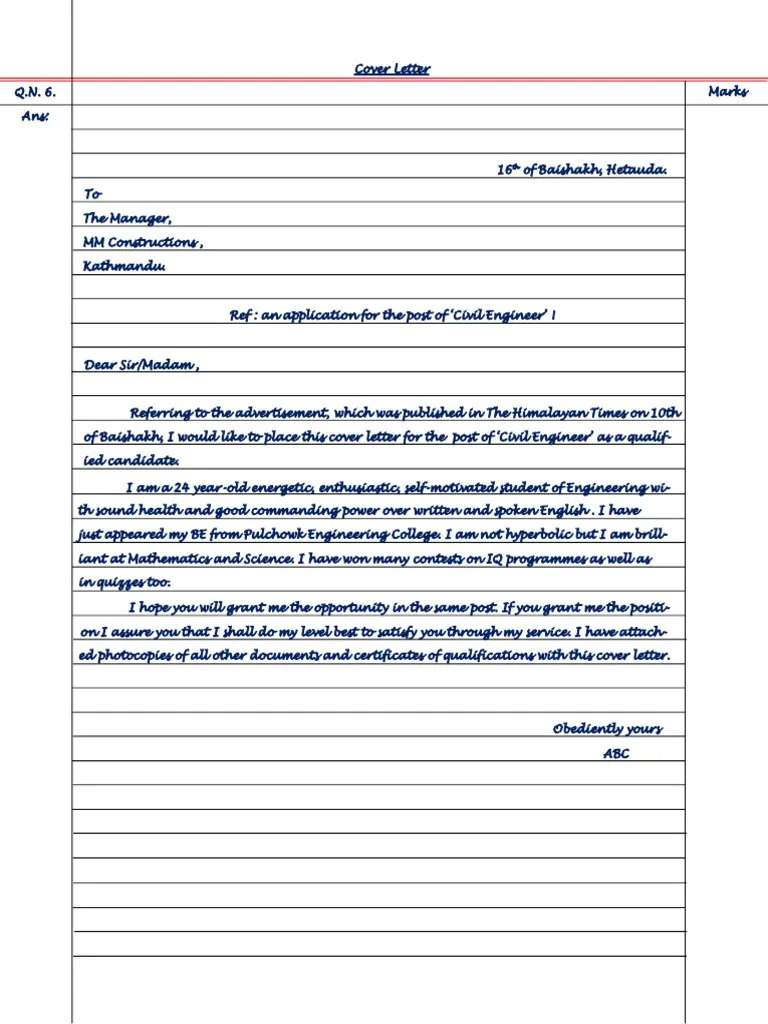 40122 cover letter writing
