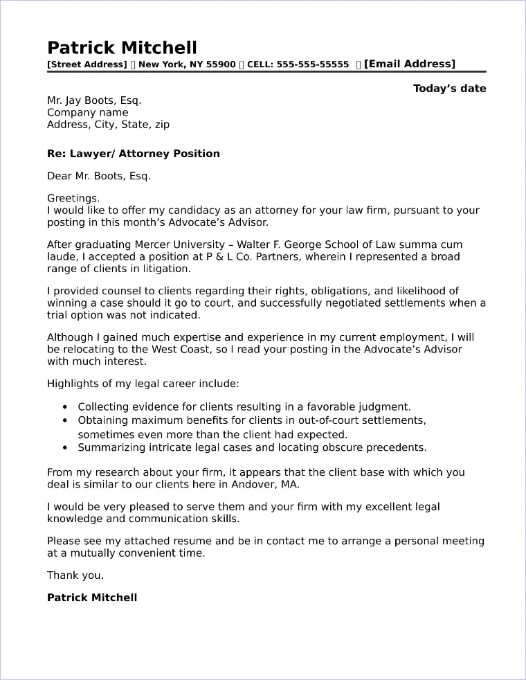 40132 lawyer cover letter template