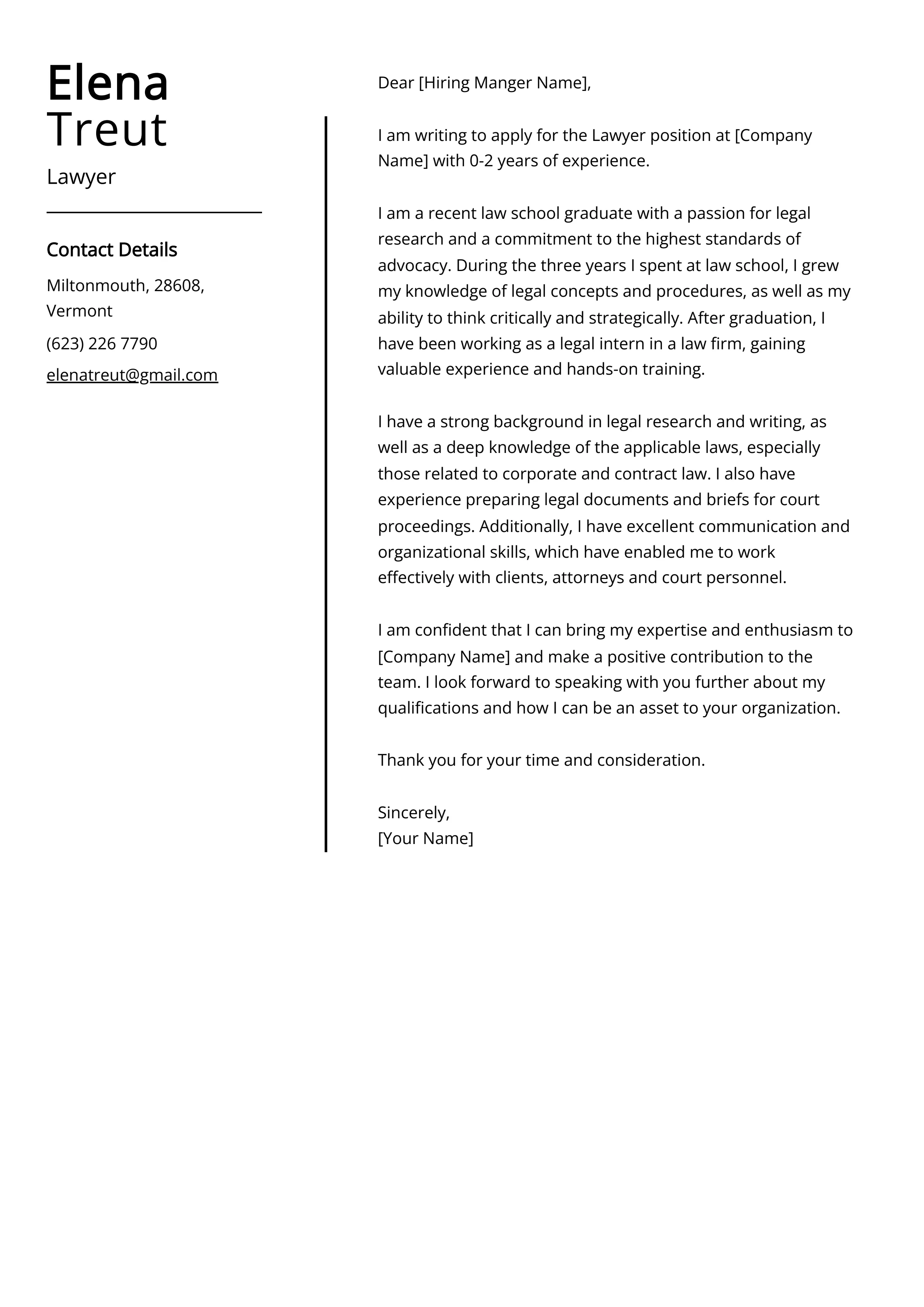 40132 lawyer skills experience
