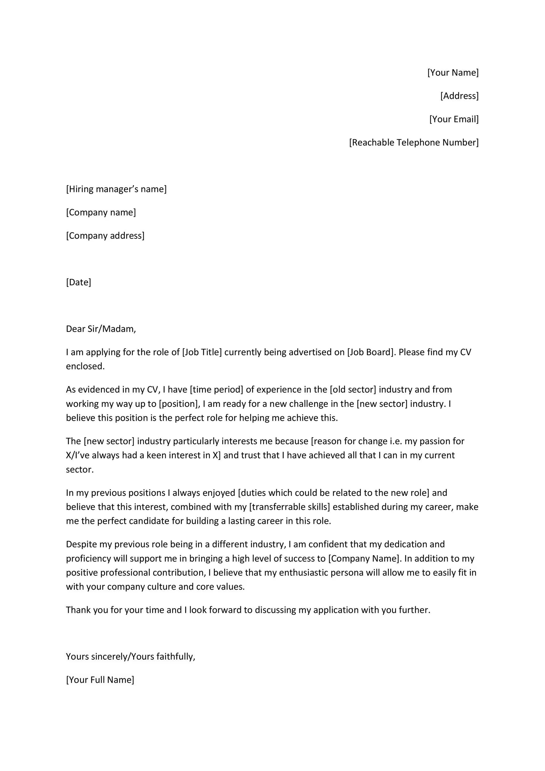 40143 cover letter formatting