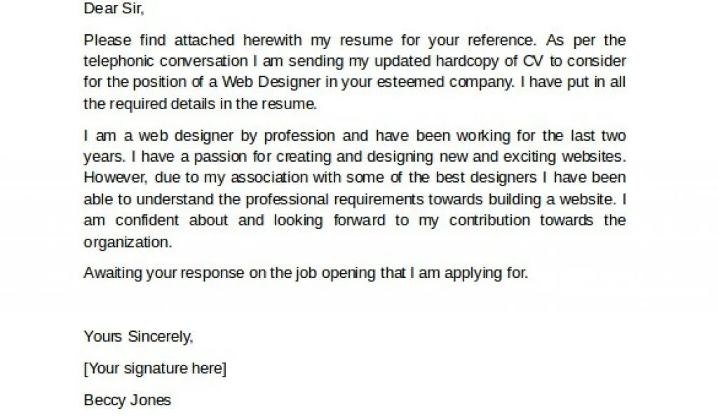 40145 cover letter formatting