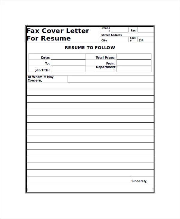 40146 effective fax cover letter