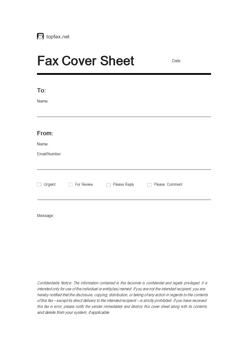 40146 formatting fax cover letter