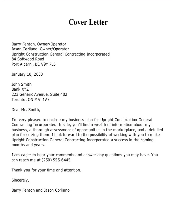 40156 cover letter first impression