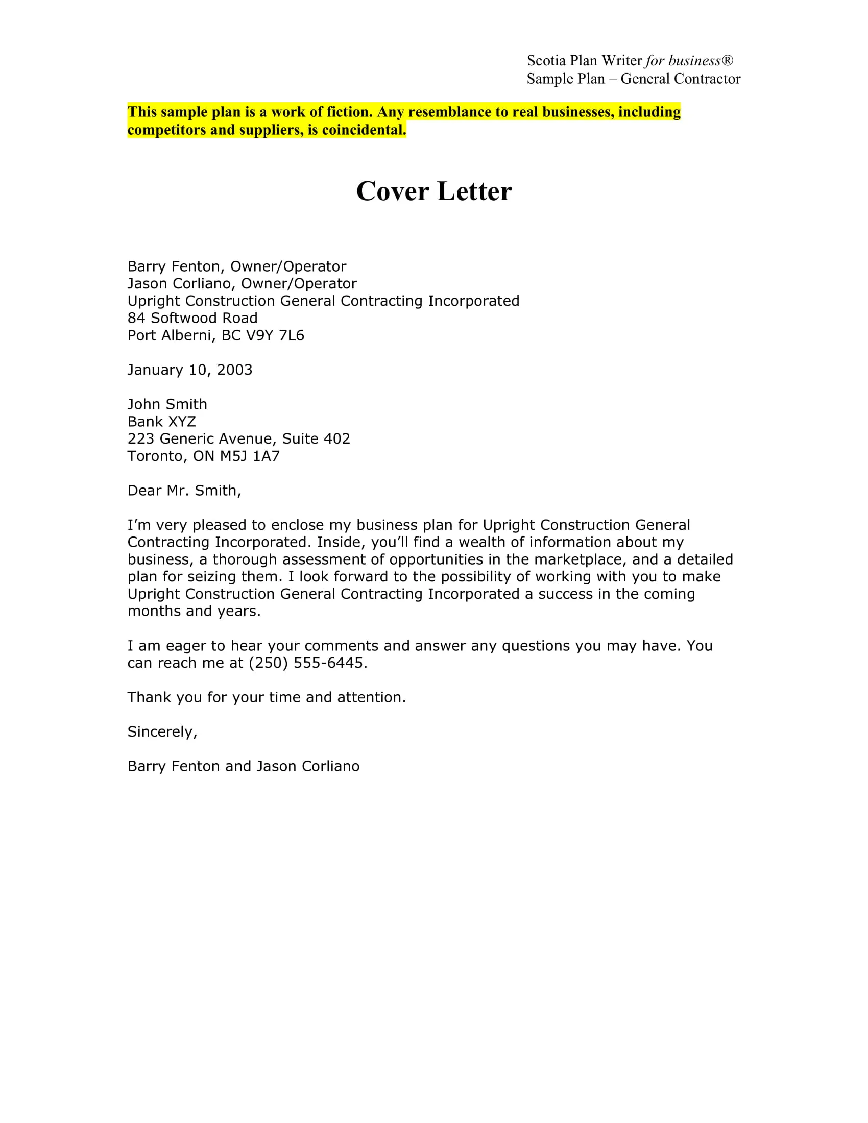40156 cover letter value proposition