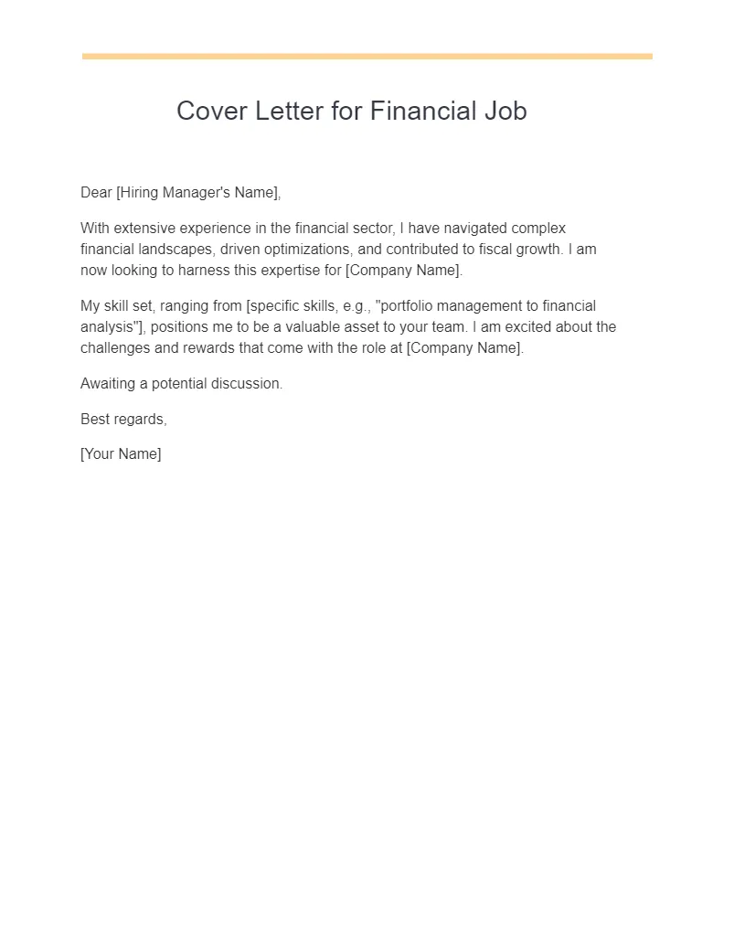 40157 cover letter purpose